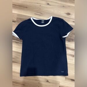 Aritzia Navy Blue Short Sleeve Tee